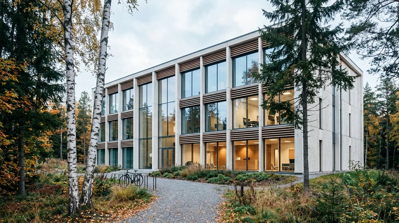 Modernt skandinaviskt kontor - The Winslow Journal redaktion